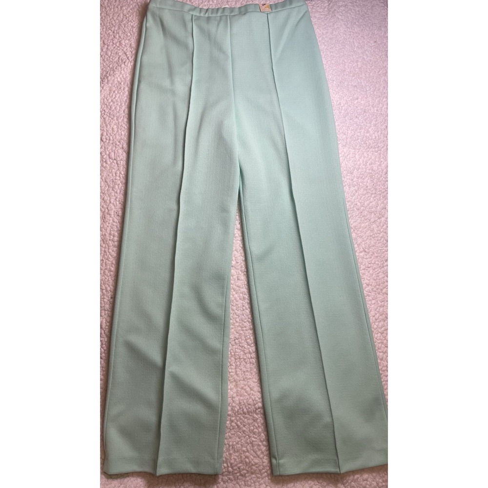 Womens Vintage Green  Pykettes Elastic Waist Pants Size 14 With Tags
